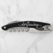 nautische DRIFT AWAY-Schrift Kellnermesser (Rückseite)