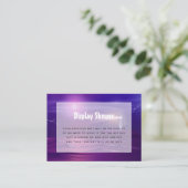 Nautische Duschanzeige Begleitkarte (Stehend Vorderseite)