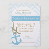 Nautische Einladung an den Docks (Vorne/Hinten)