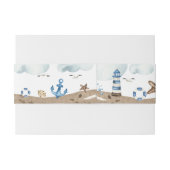 Nautische Einladung Bauchband Einladungsbanderole (Rückseitenbeispiel)