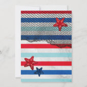 Nautische Einladung, Einladung von Crab zum Geburt (Rückseite)