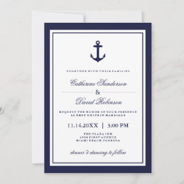 Nautische Einladungen zu Hochzeiten mit Marinestre