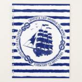 Nautische Emblem mit Segelschiff Planer (Vorderseite)