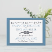 Nautische Ewigkeit | Rett unseres Datums Save The Date (Stehend Vorderseite)