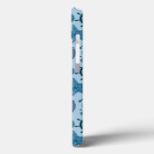 Nautische Farbtöne des blauen Musters Case-Mate iPhone Hülle (Rückseite / Links)