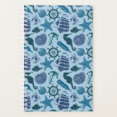 Nautische Farbtöne des blauen Musters Planer (Vorderseite)