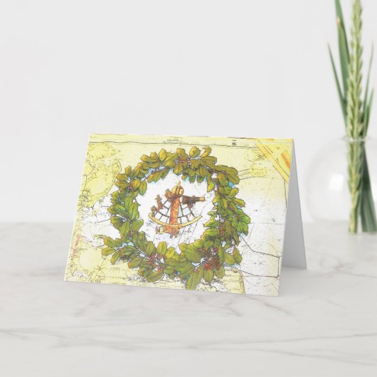 Nautische Feiertagskarte Karte (Vorderseite)