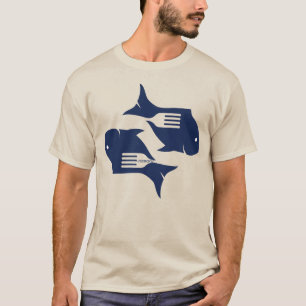 Nautische Fische mit Namen T-Shirt