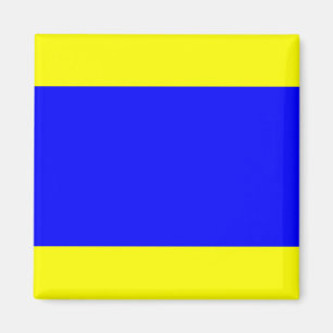 Nautische Flagge "D" Delta Magnet
