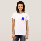 Nautische Flagge E T-Shirt (Vorne ganz)