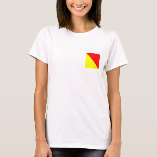 Nautische Flagge O T-Shirt (Vorderseite)