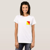 Nautische Flagge O T-Shirt (Vorne ganz)