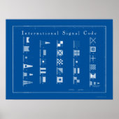 Nautische Flagge Poster Art (Vorne)