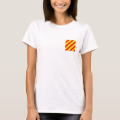 Nautische Flagge Y T-Shirt (Vorderseite)