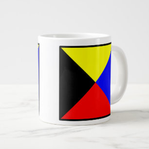 Nautische Flagge ZULU Jumbo-Tasse