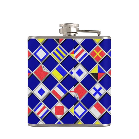 Nautische Flaggen Flachmann (Rückseite)