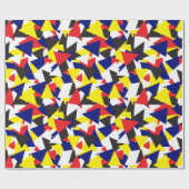 Nautische Flaggen Gemustert Geschenkpapier (Flach)