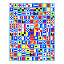 Nautische Flaggenplakat