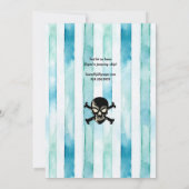 Nautische Geburtstagskarte zum Thema. 10. Einladung (Rückseite)