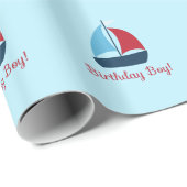 Nautische Geburtstagskleidung Geschenkpapier (Rolleneckpunkt)