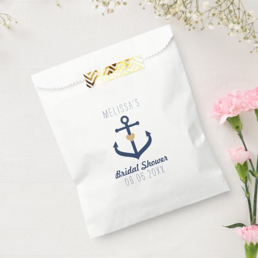 Nautische Gefälligkeitstaschen - Ankerdesign Geschenktütchen (Versiegelt)