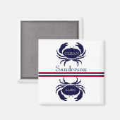 Nautische Geschirrspülmaschine Sauberes Rotes Weiß Magnet (Vorderseite/Rückseite)