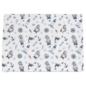 Nautische Gnome! Große Geschenktüte (Vorderseite)