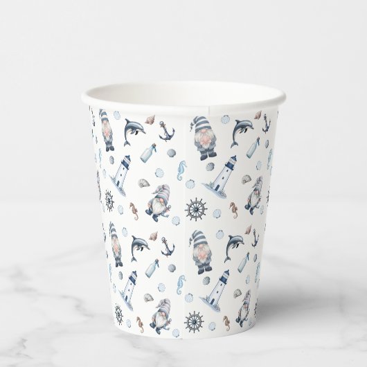 Nautische Gnome! Pappbecher (Rechts)