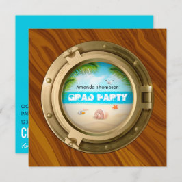 Nautische Graduierungspartei Einladung