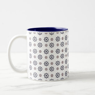Nautische Helme Zweifarbige Tasse