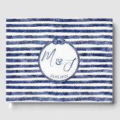 Nautische Hochzeit an der Küste Gästebuch (Vorderseite)