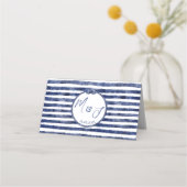 Nautische Hochzeit an der Küste Platzkarte (Rückseite)