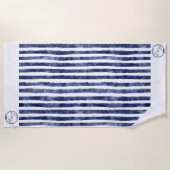 Nautische Hochzeit an der Küste Strandtuch (Vorderseite)