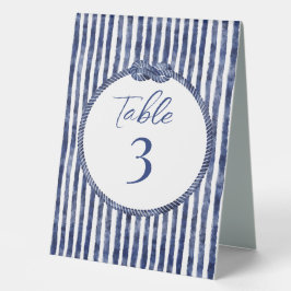 Nautische Hochzeit an der Küste Tischaufsteller