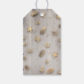 Nautische Hochzeit der Golden Anchor Geschenkanhänger (Rückseite)