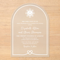 Nautische Hochzeit mit dem Schiff