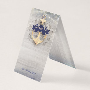 Nautische Hochzeit mit Gold Anchor Zusätzliche K