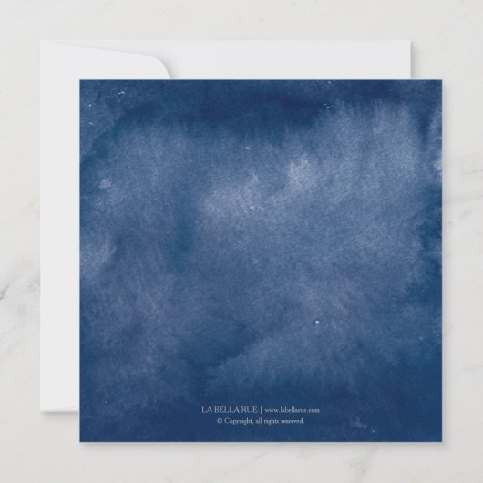 Nautische Hochzeit mit handgemalten Lebensbehälter Save The Date (Rückseite)