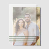 Nautische Hochzeit mit moderner Magensonde Pergament Einladungen (Versatz (Ehepaar))