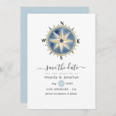 Nautische Hochzeit speichert das Datum Save The Date (Vorne/Hinten)