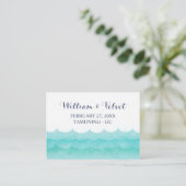 Nautische Hochzeiten auf See - Platzkarten (Stehend Vorderseite)