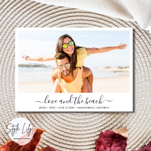Nautische Hochzeiten in Beach Foto retten das Datu Save The Date