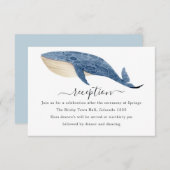 Nautische Hochzeitsempfehlung Begleitkarte (Vorne/Hinten)