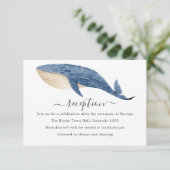 Nautische Hochzeitsempfehlung Begleitkarte (Stehend Vorderseite)