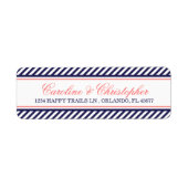 Nautische Hochzeitshochzeiten von Marine und Koral (Vorne)