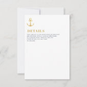 Nautische Hochzeitskarte RSVP Karte (Vorderseite)