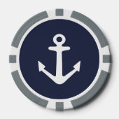 Nautische Hochzeitsmarke für Poker Chip Token für  (Vorderseite)
