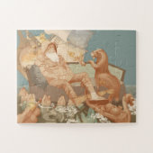 Nautische Illustration des alten Mannes, das Schif Puzzle (Horizontal)