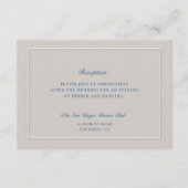 Nautische Imitate mit klassischem Empfang Begleitkarte (Vorderseite)