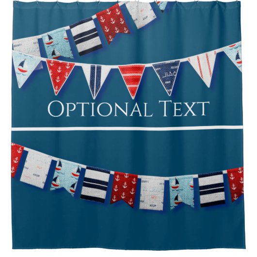 Nautische Jagd Duschvorhang (Vorderseite)